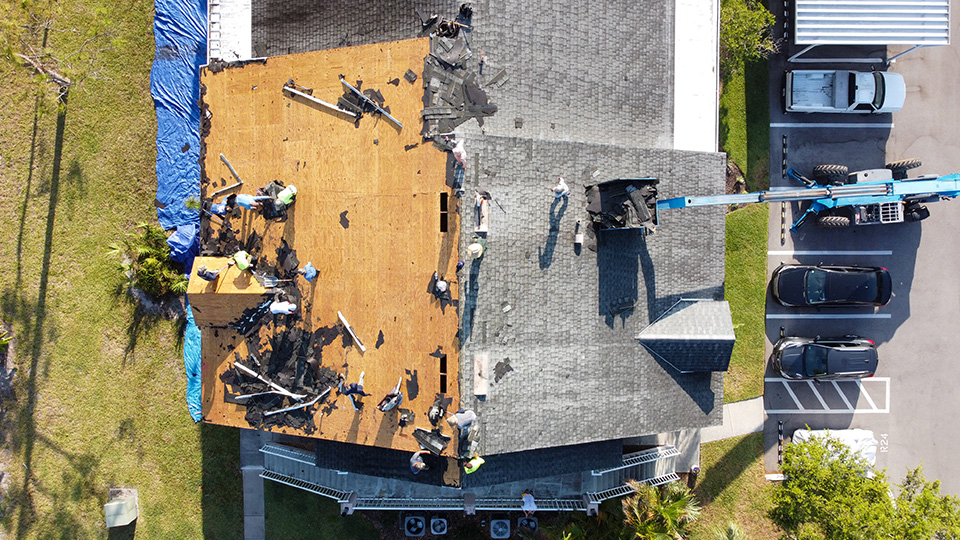 Roof Being Installed